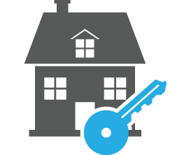 Illustration of home and house key, represented major assets considered in Wills and Estate planning by Der Nguyen, a trusted Edmonton law firm for a growing number of clients needing estate planning help.